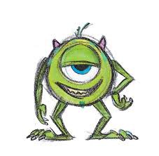 Este es un boseto de la pelicula monster inc.